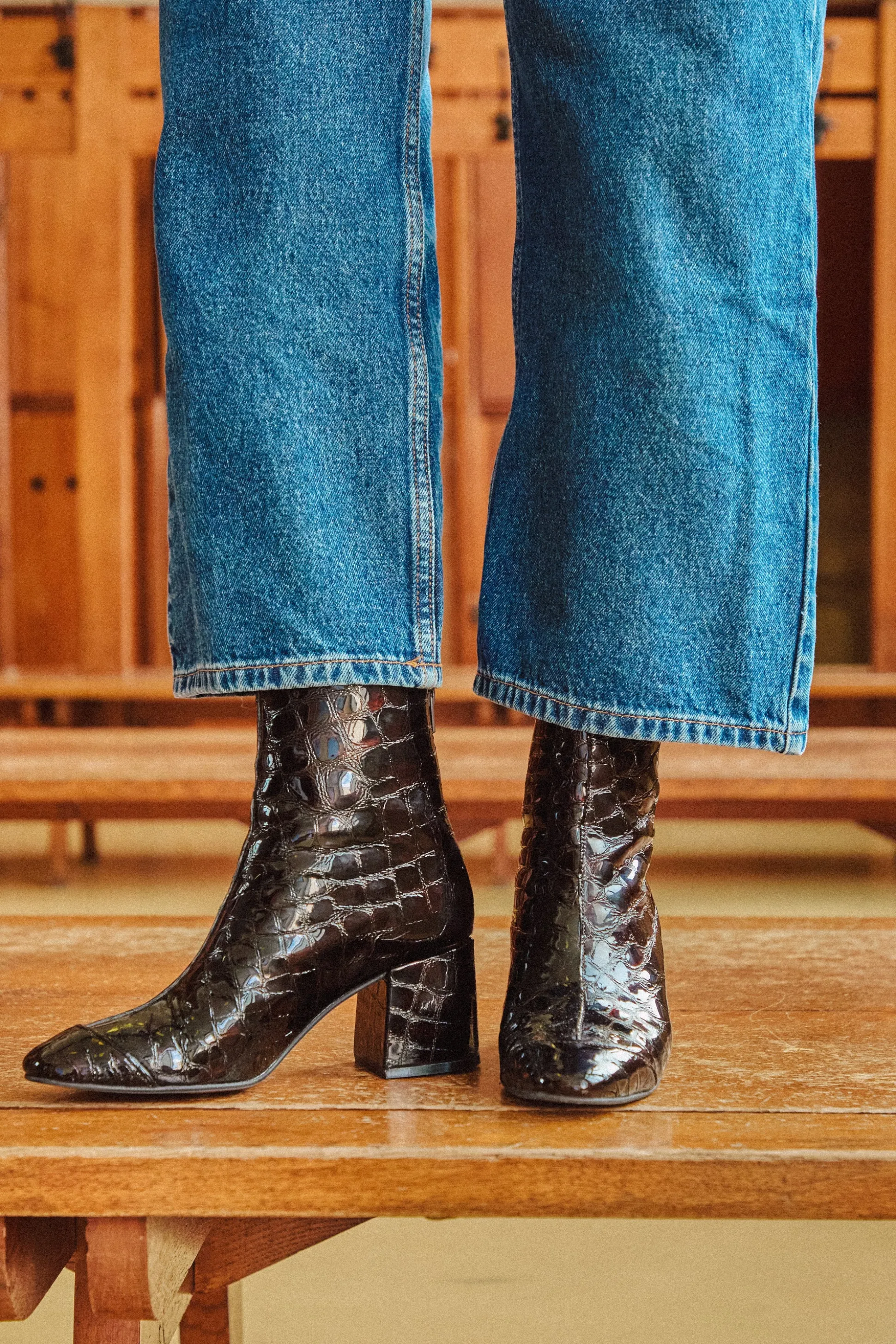 BOOTS JOJO EFFET CROCO^Make My Lemonade Cheap