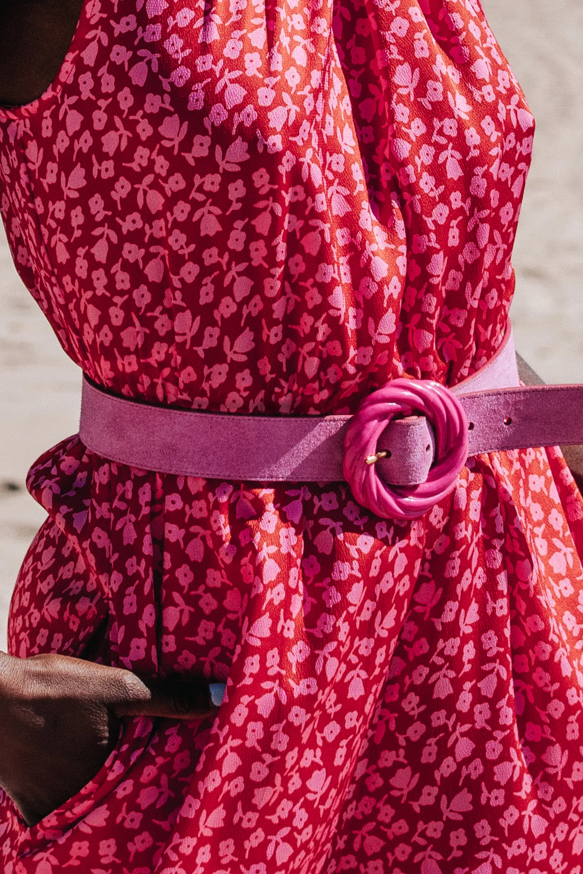 CEINTURE TORSADE SUEDE PINK^Make My Lemonade Hot