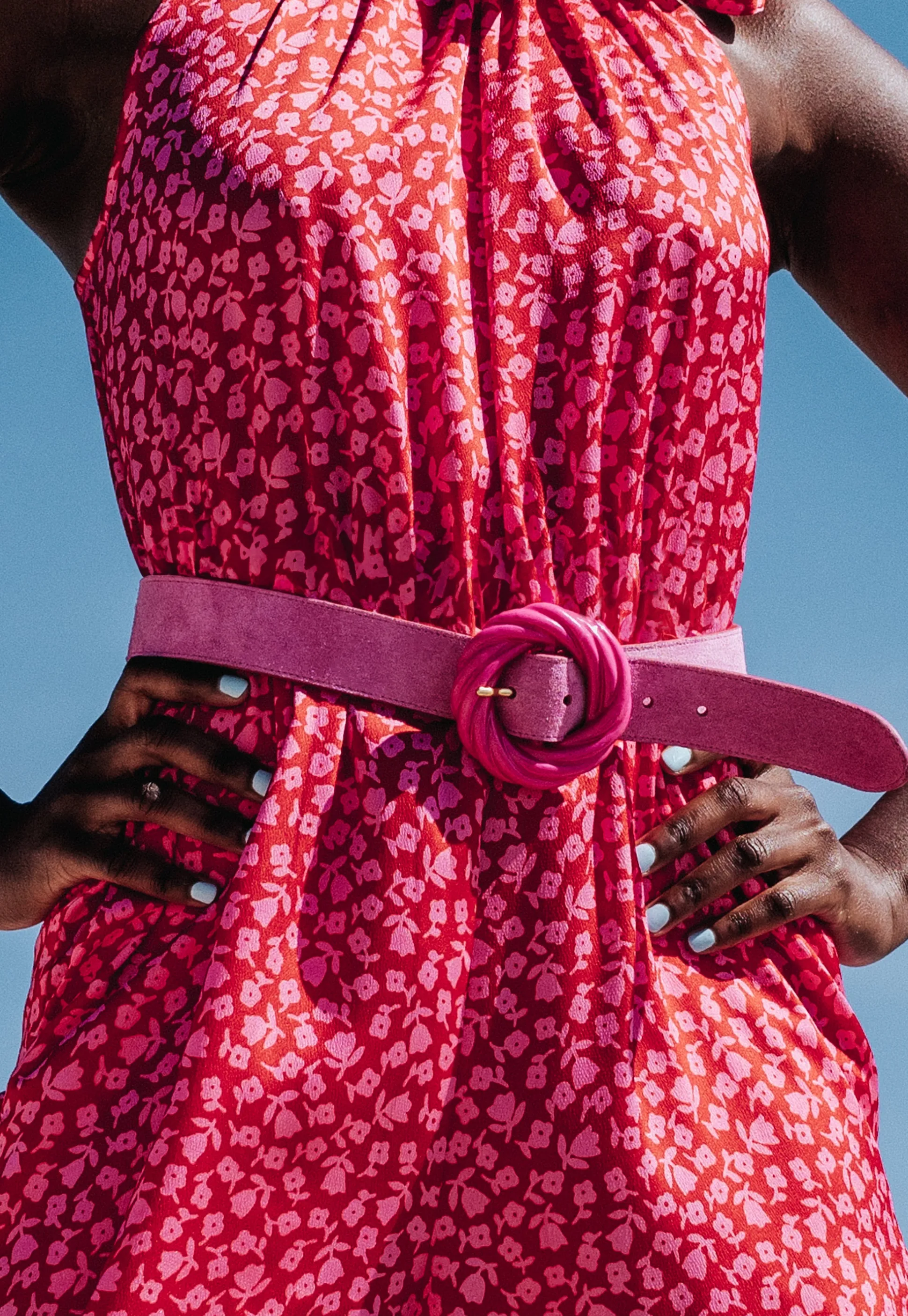 CEINTURE TORSADE SUEDE PINK^Make My Lemonade Hot