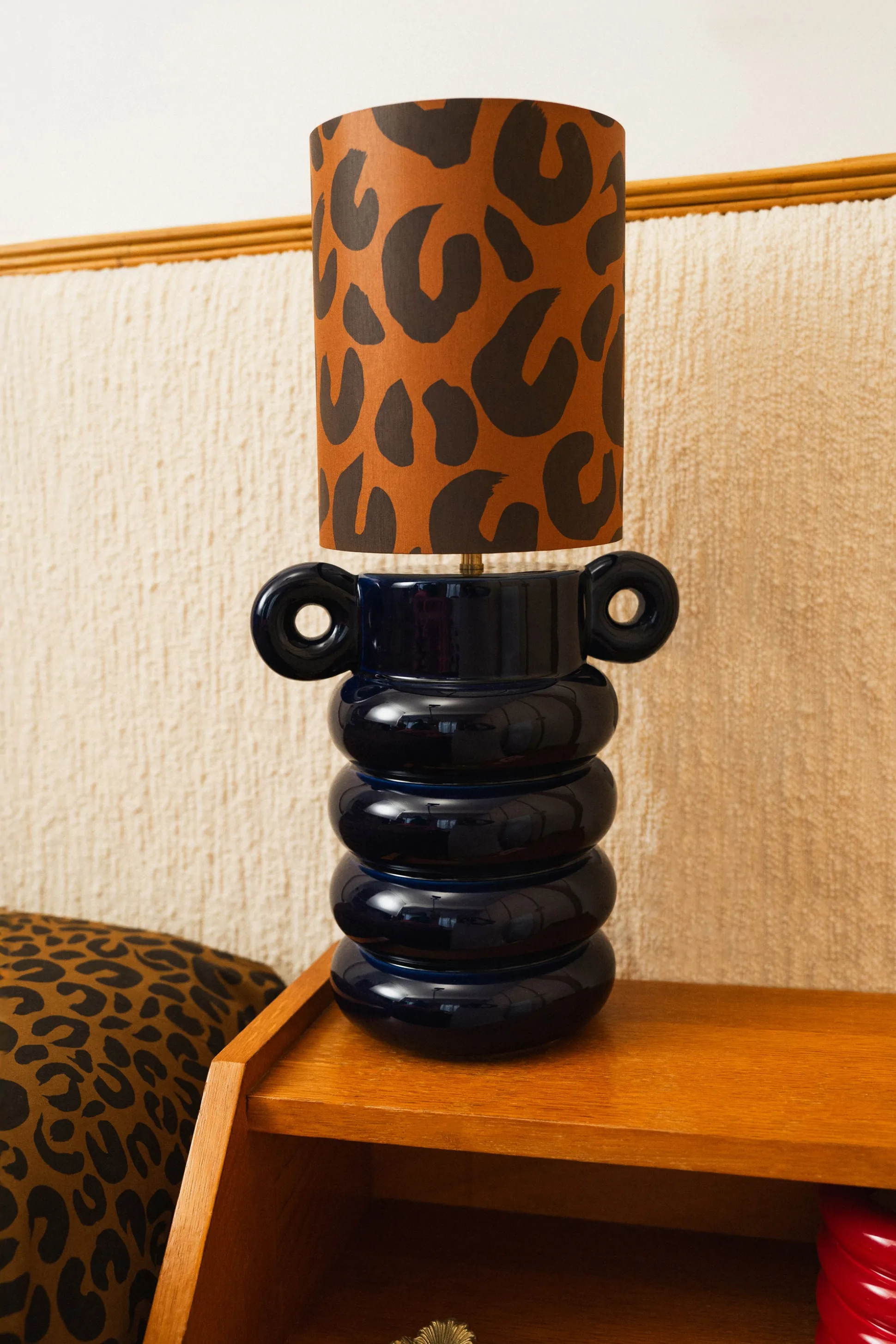 LAMPE ALI LEOPARD & BLEU MARINE^Make My Lemonade New