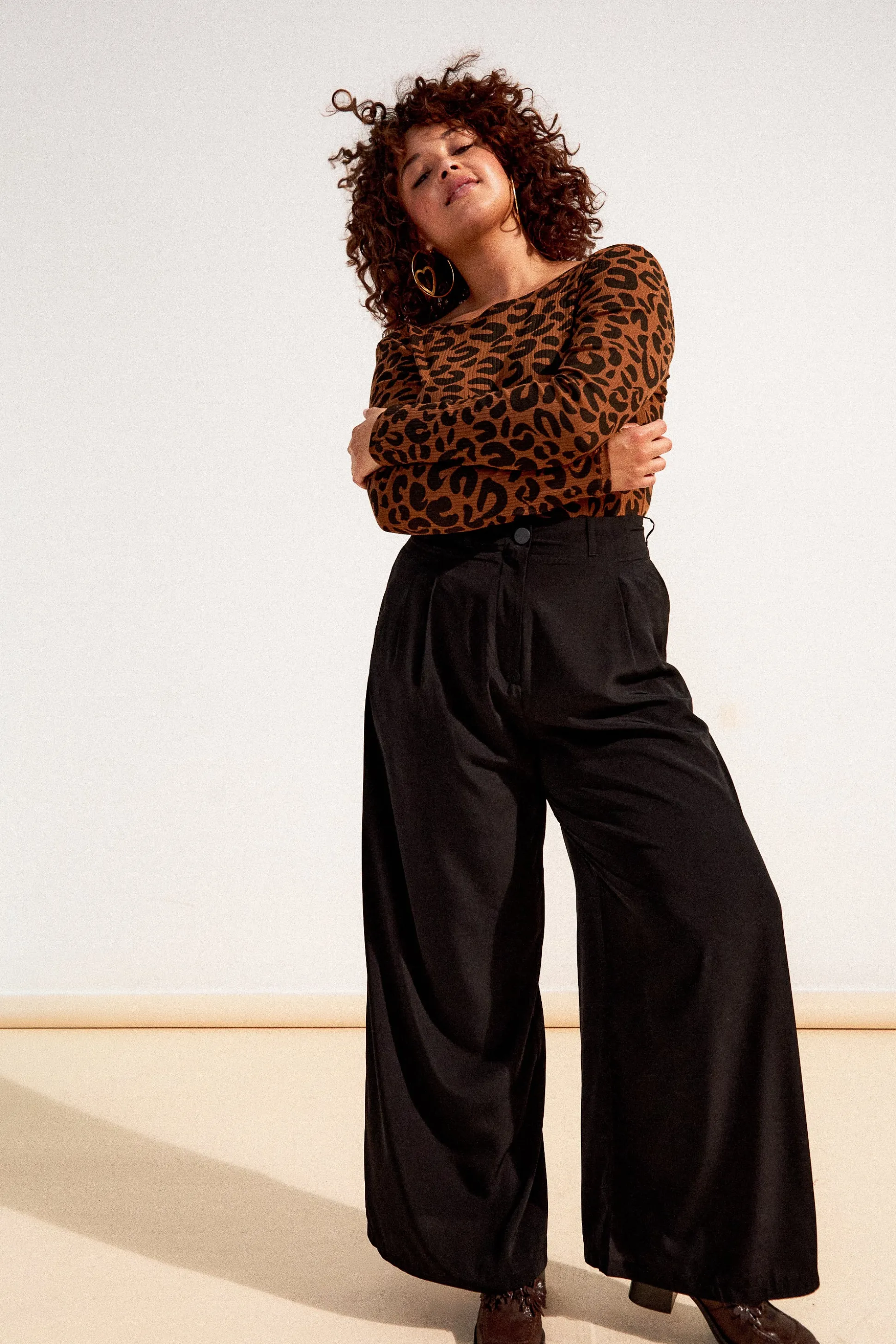 PANTALON HARYA FLUIDE NOIR^Make My Lemonade Best Sale