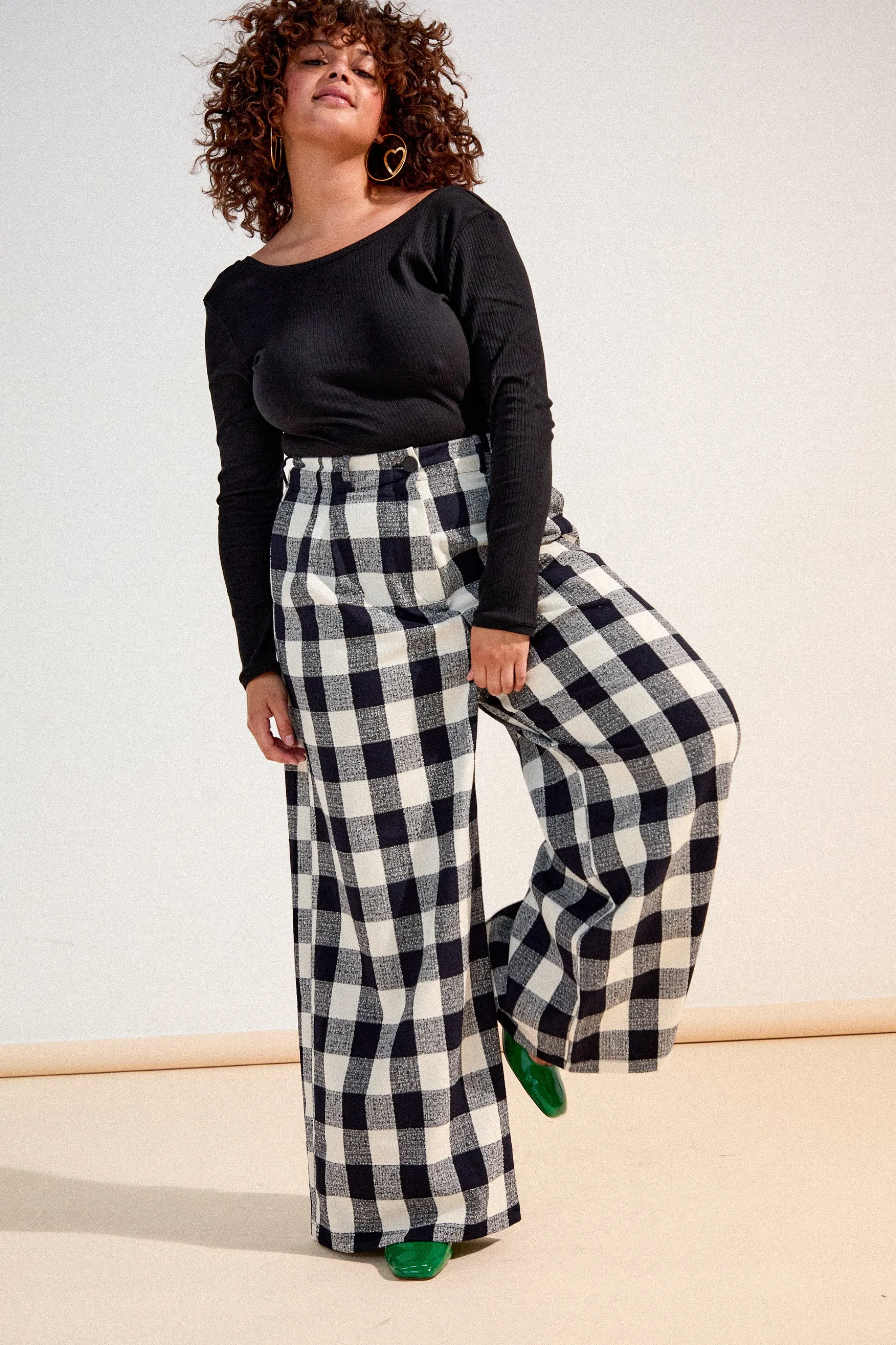 PANTALON HARYA VICHY NOIR & BLANC^Make My Lemonade New