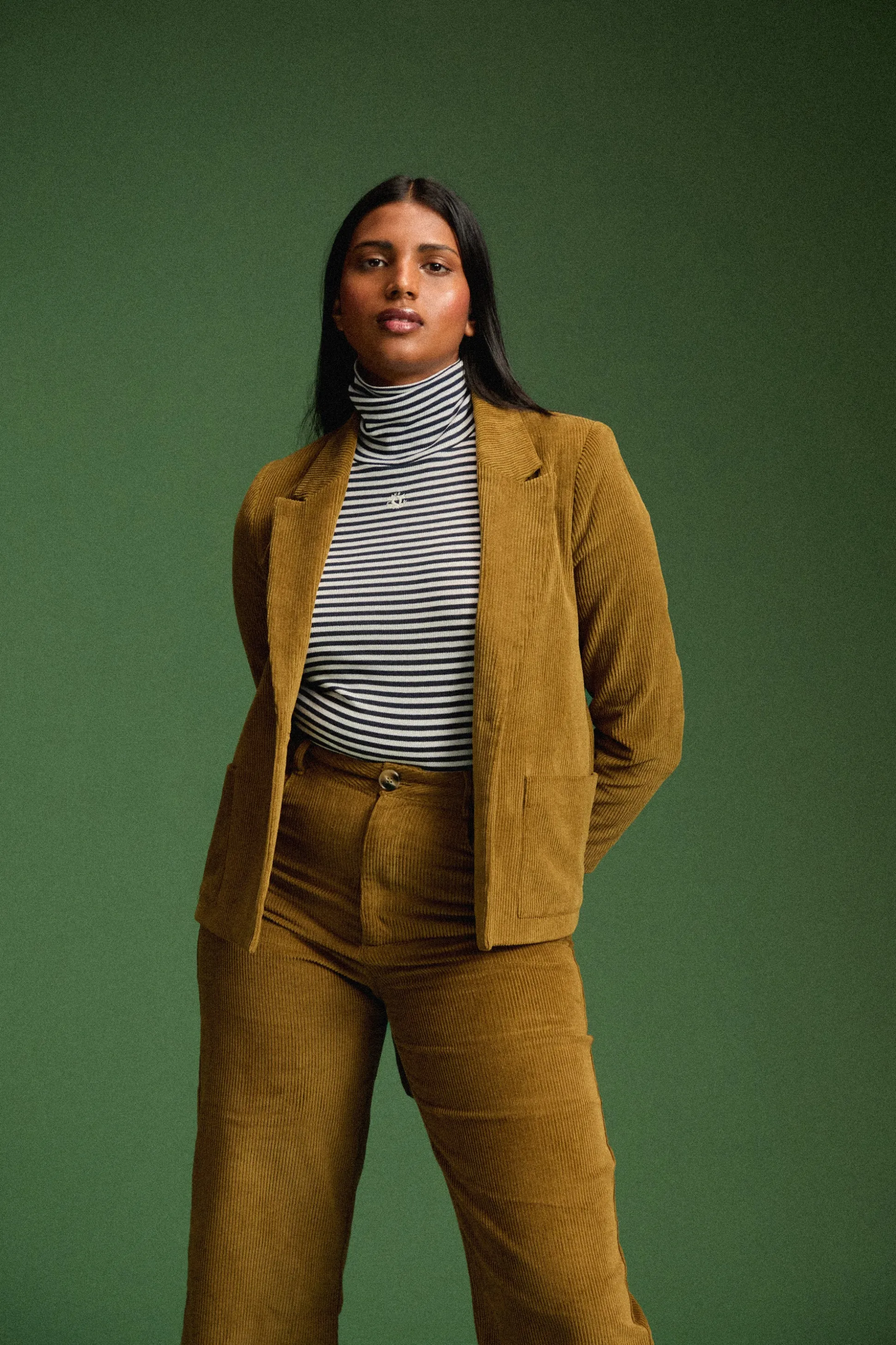 PANTALON NELSON VELOURS KAKI^Make My Lemonade Cheap