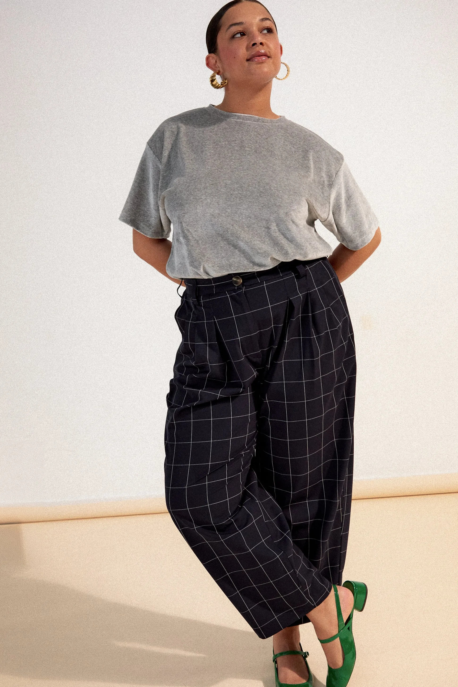 PANTALON NEW NOE CARREAUX NAVY^Make My Lemonade Discount