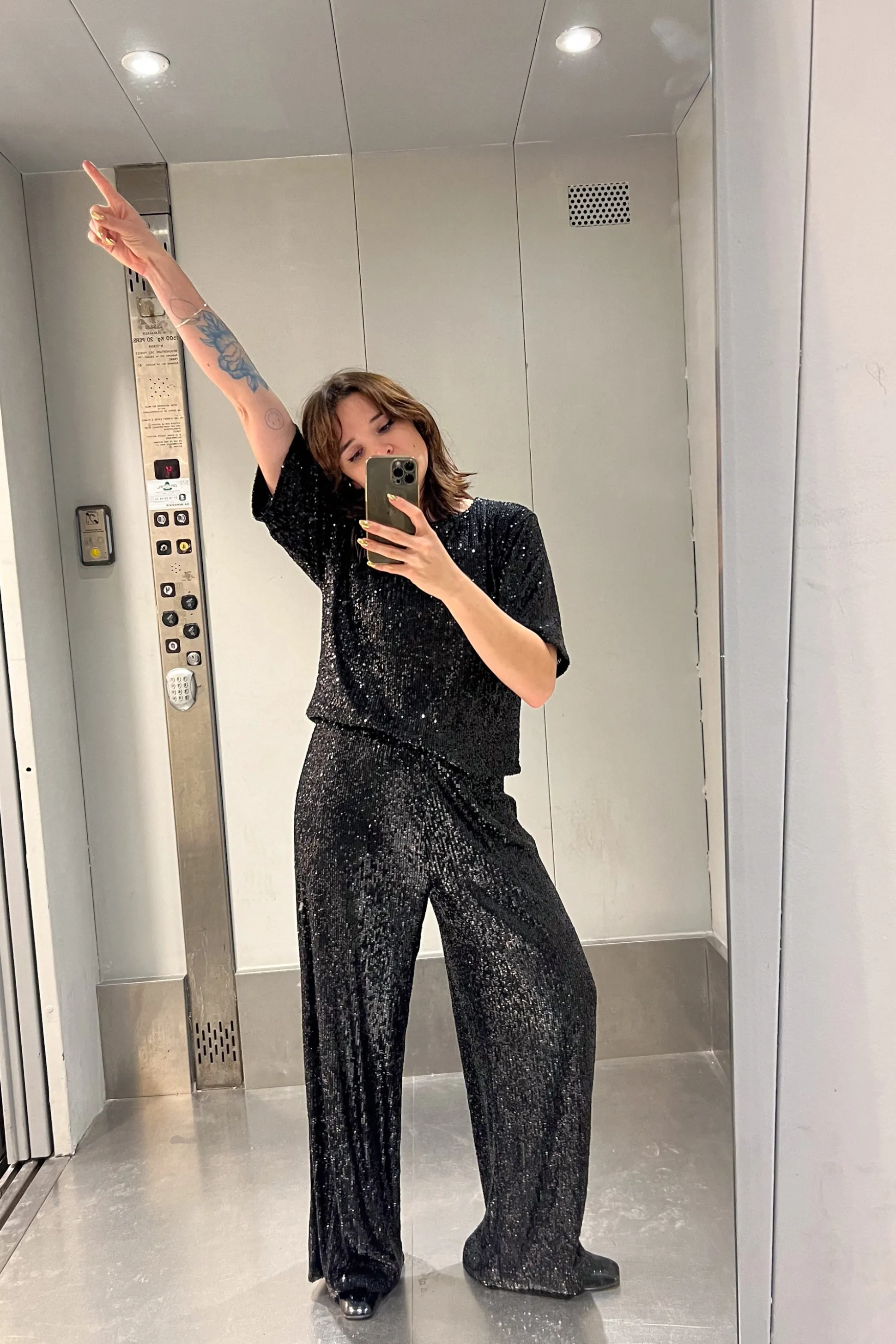 PANTALON SAM SEQUINS NOIRS^Make My Lemonade Outlet