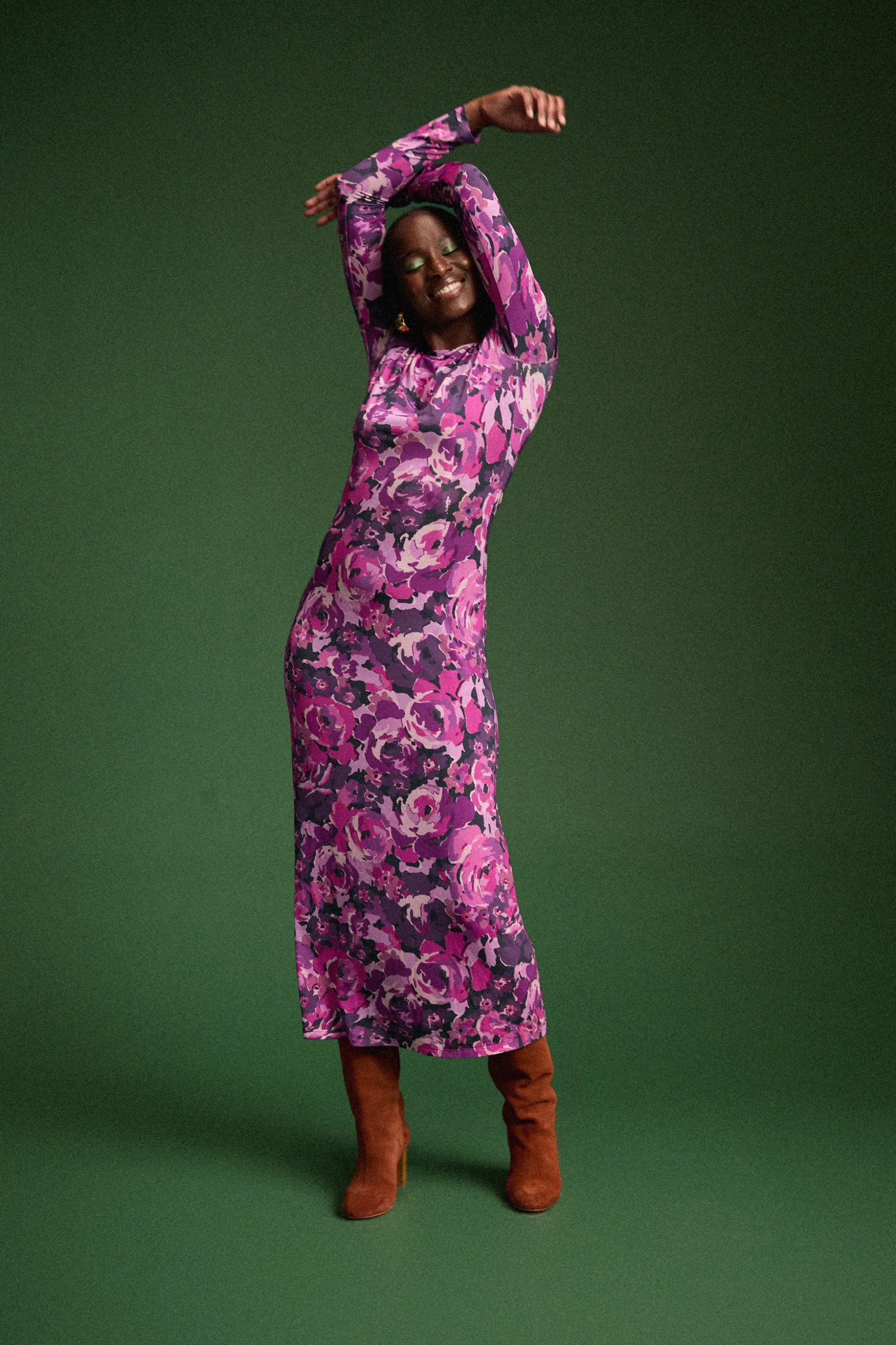 ROBE MADISON PURPLE FLOWERS^Make My Lemonade Hot