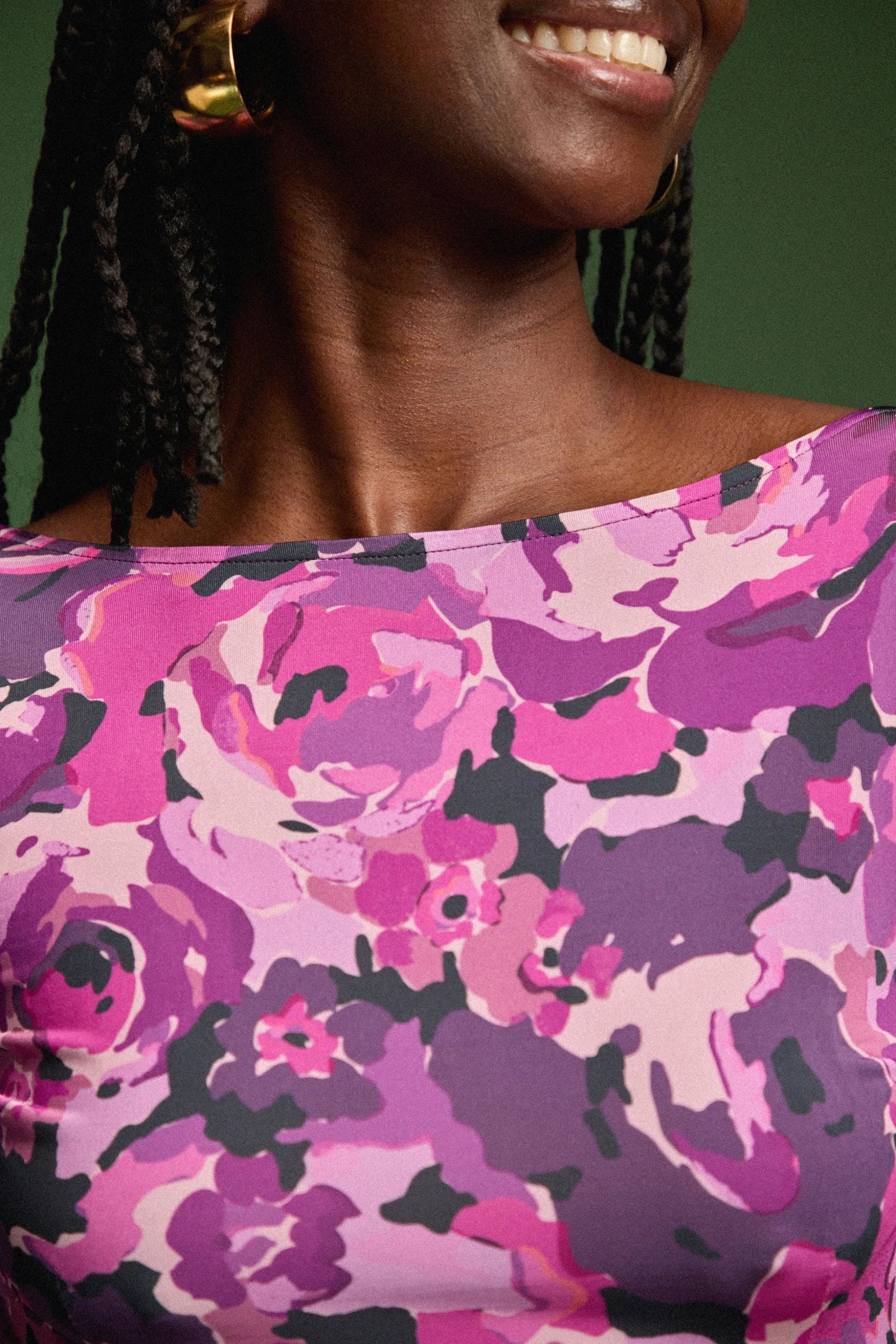ROBE MADISON PURPLE FLOWERS^Make My Lemonade Hot