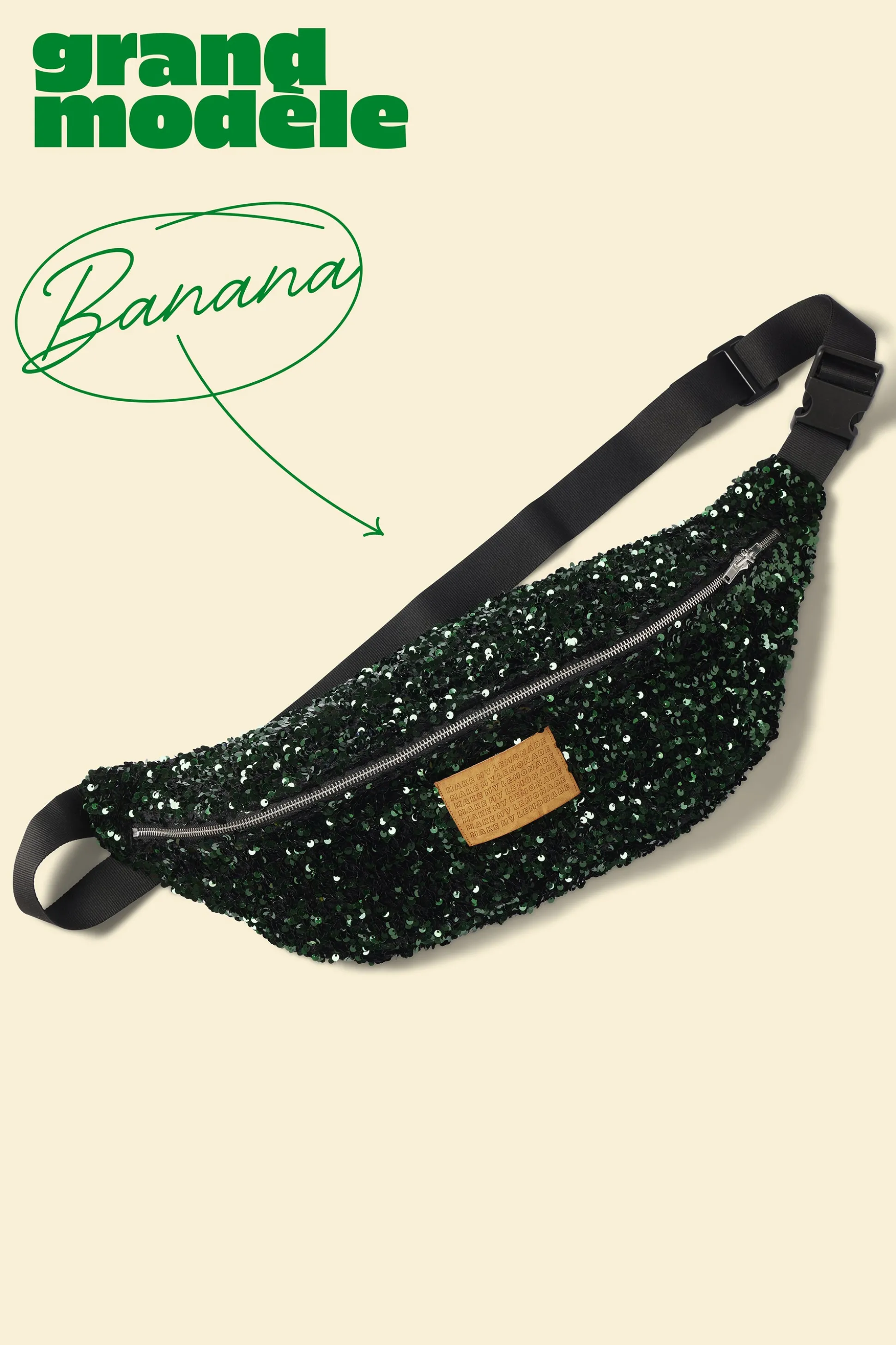 SAC BANANA SEQUINS VERTS^Make My Lemonade Flash Sale