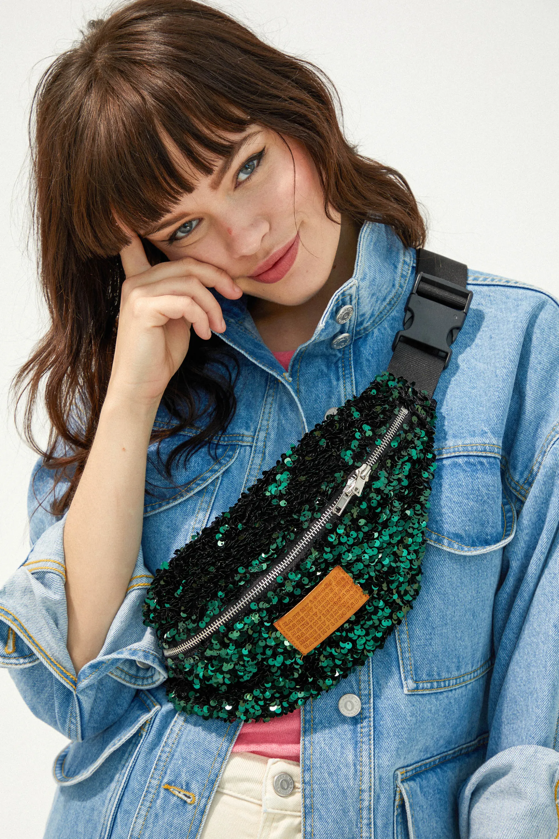 SAC BANANITA SEQUINS VERTS^Make My Lemonade Sale