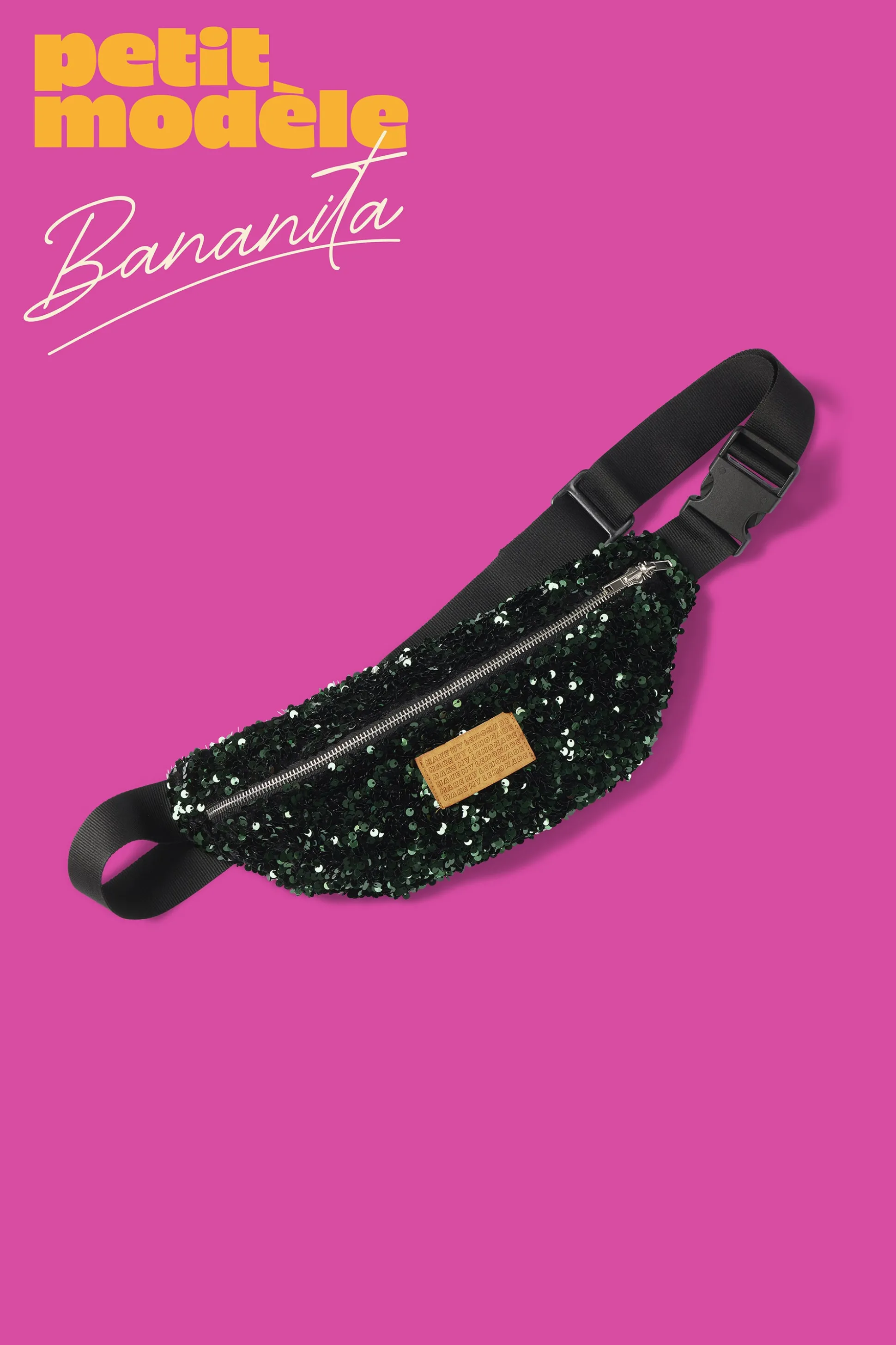 SAC BANANITA SEQUINS VERTS^Make My Lemonade Sale