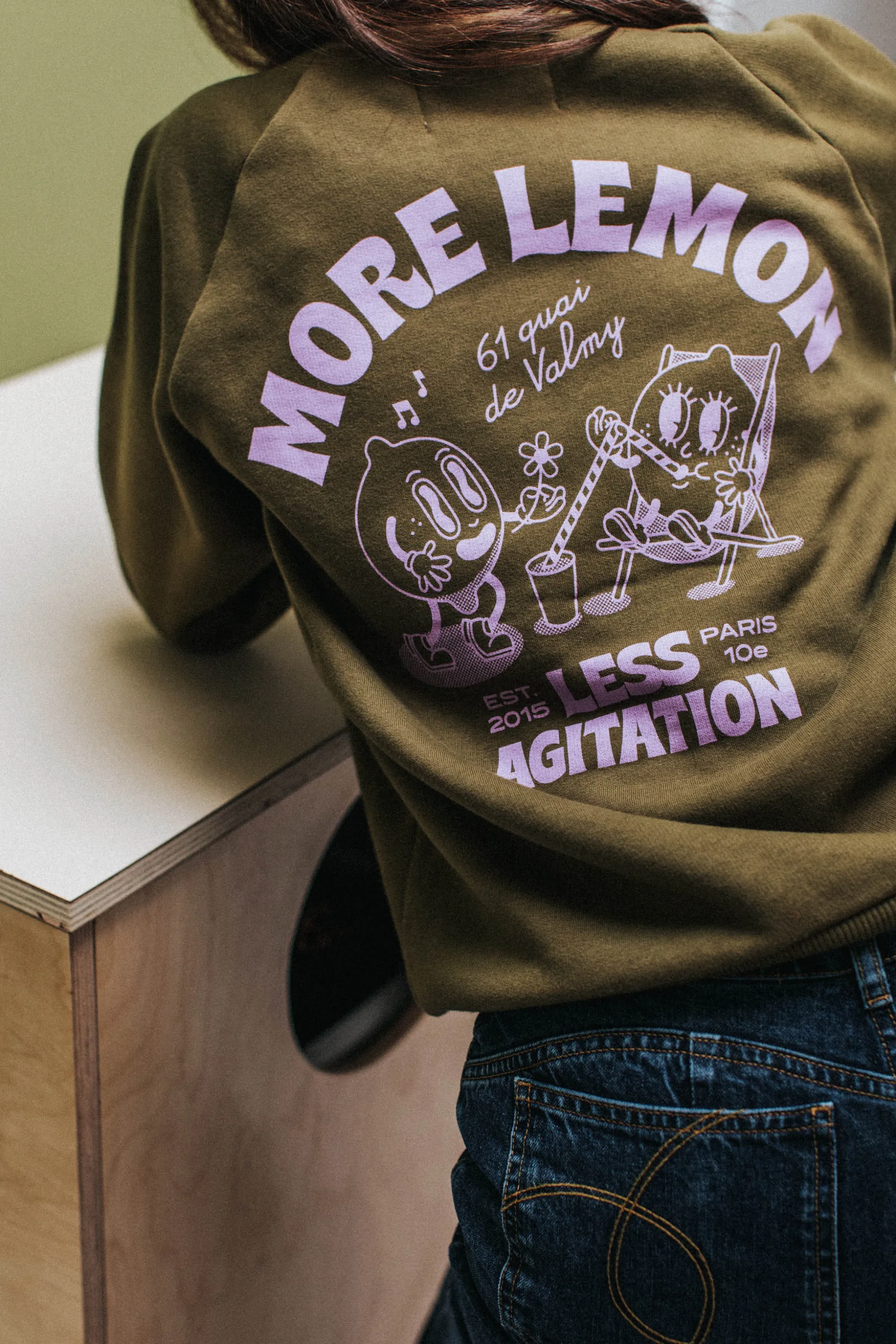 SWEAT HENRI KAKI^Make My Lemonade Fashion