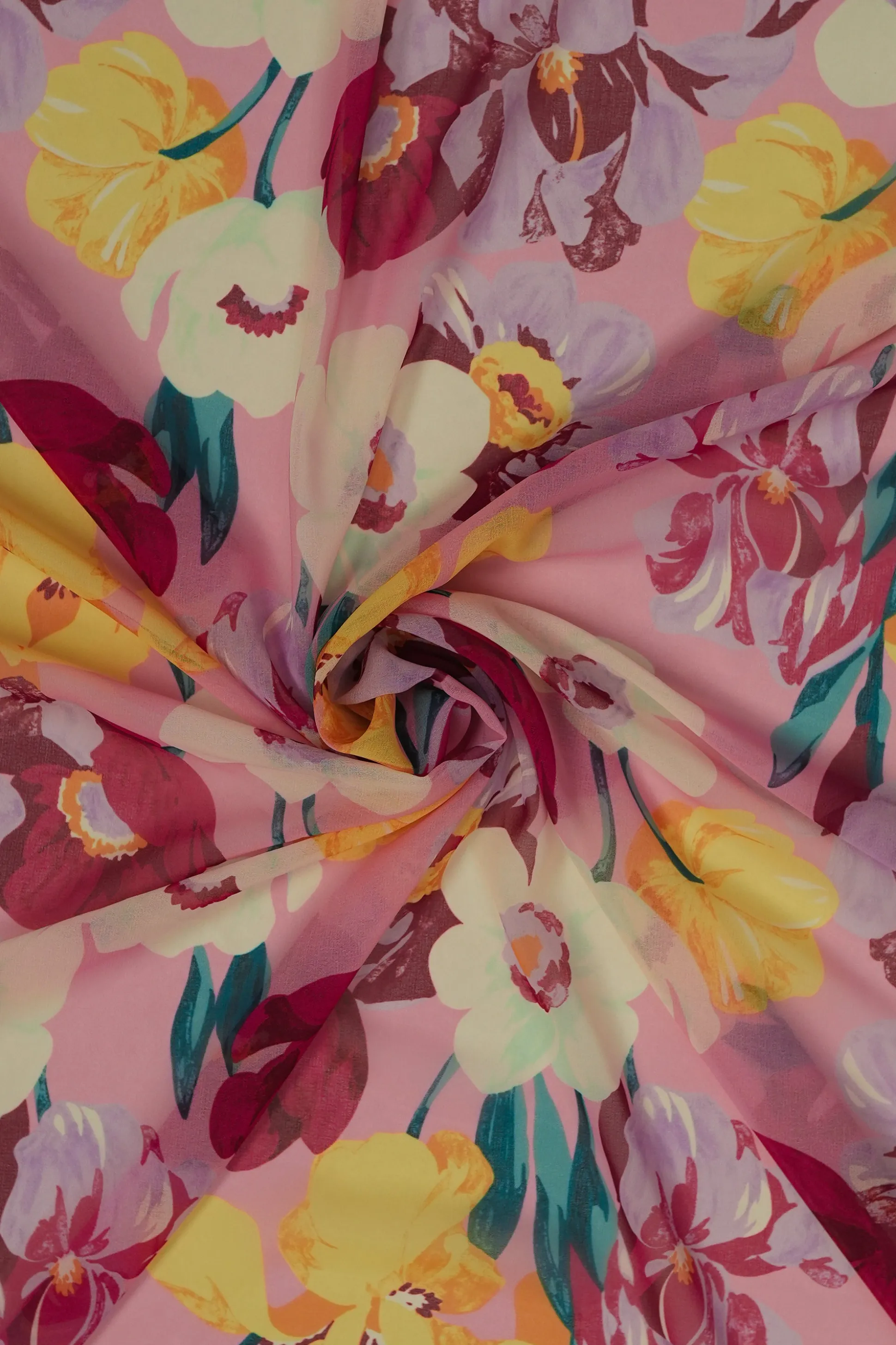 TISSU GRANDES FLEURS ROSE^Make My Lemonade Discount