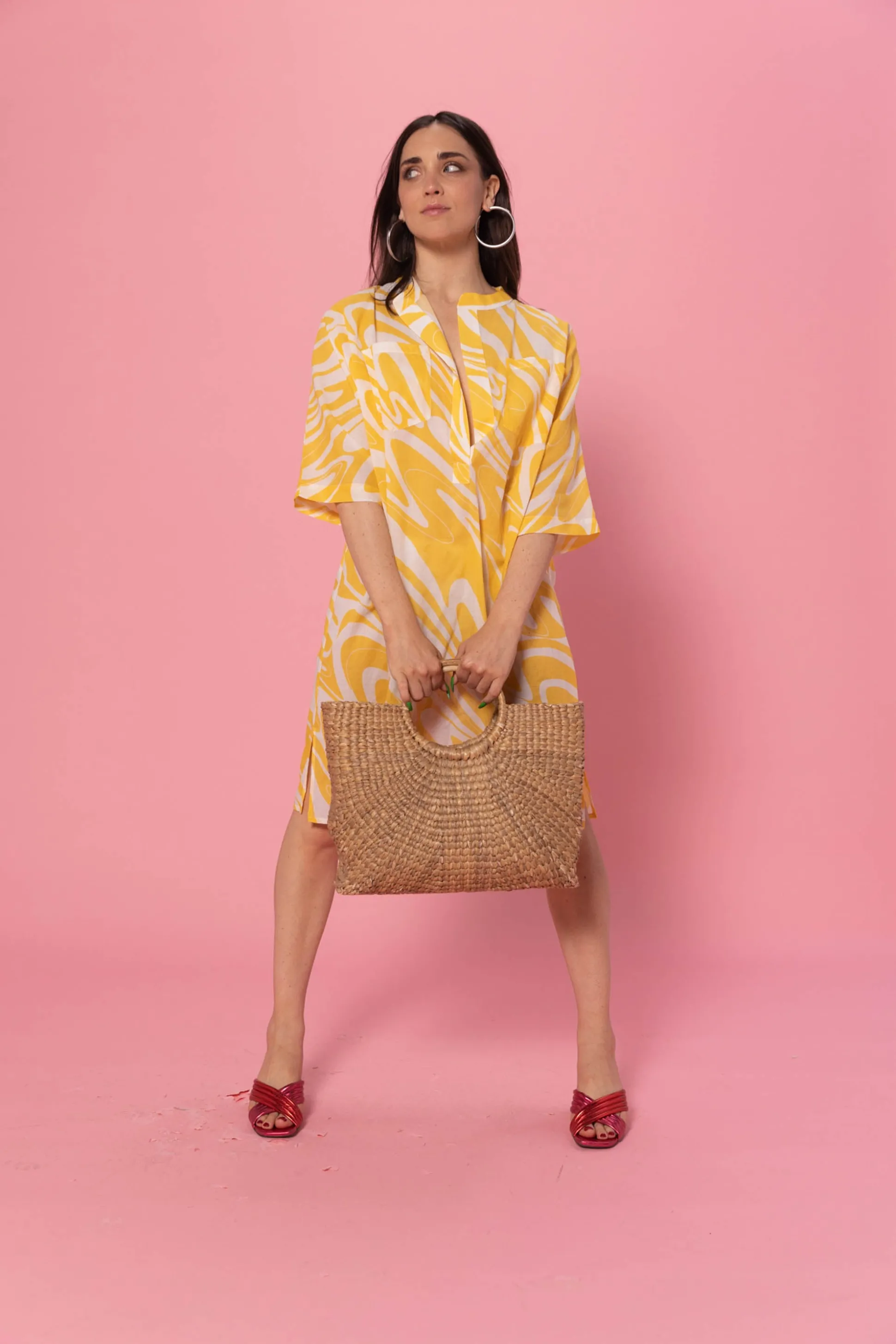 TISSU TRIPPY JAUNE^Make My Lemonade Fashion