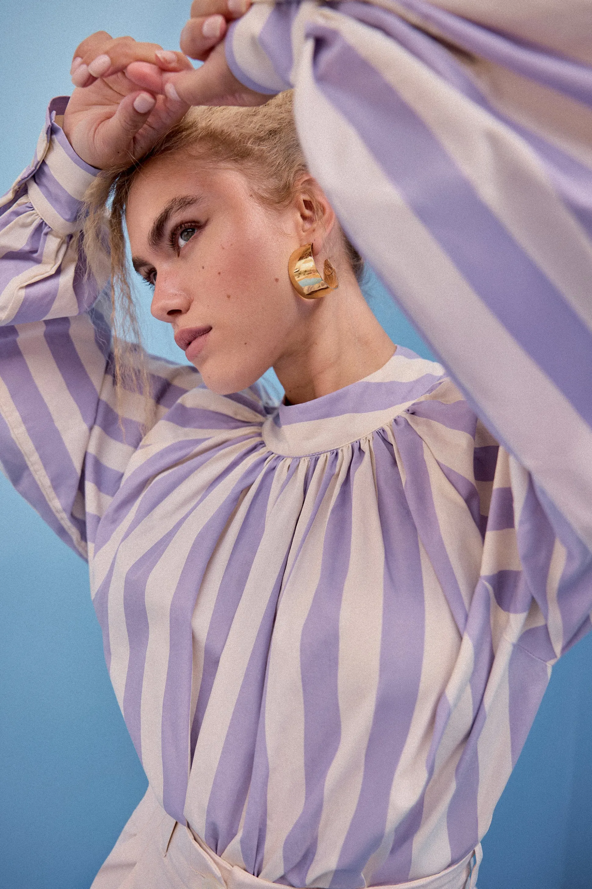 TOP ALICE RAYURE VIOLET^Make My Lemonade Clearance